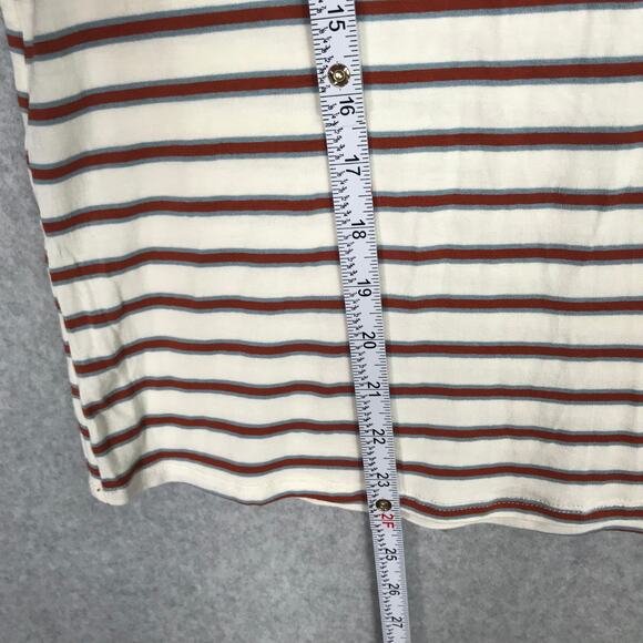 Green Envelope‎ Top Womens Small Cream Tank Stripe Tie Bow Preppy Basic Soft - Picture 6 of 10